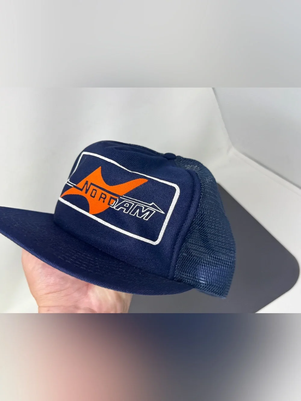 Nordam Aviation Hat VTG Trucker Mesh Cap 80s Aerospace aircraft made in USA